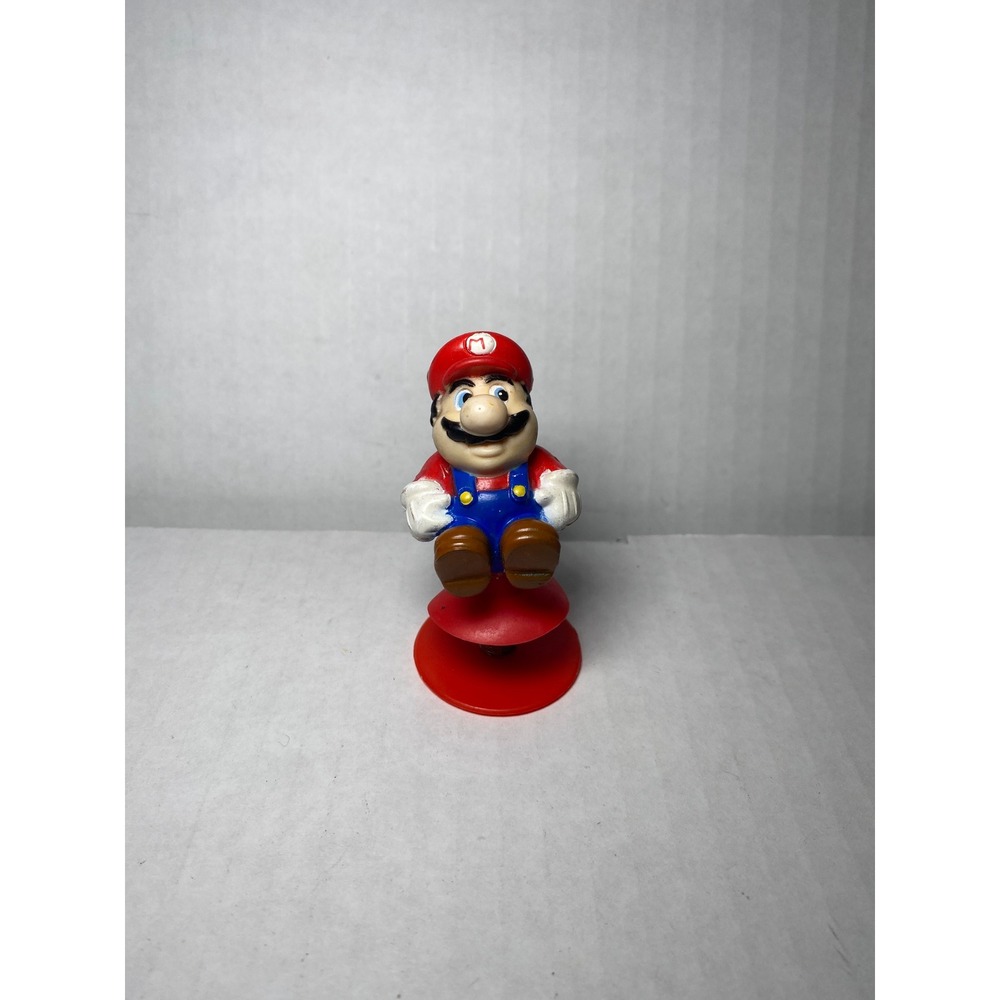 Vintage 1989 Nintendo Super Mario Bros Suction Cup Figure Toy Retro Collectible